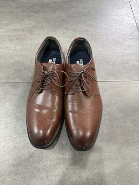 Deer Stags Metro Brown Memory Foam Dress Shoes Men's Size 16 W Wide Fit